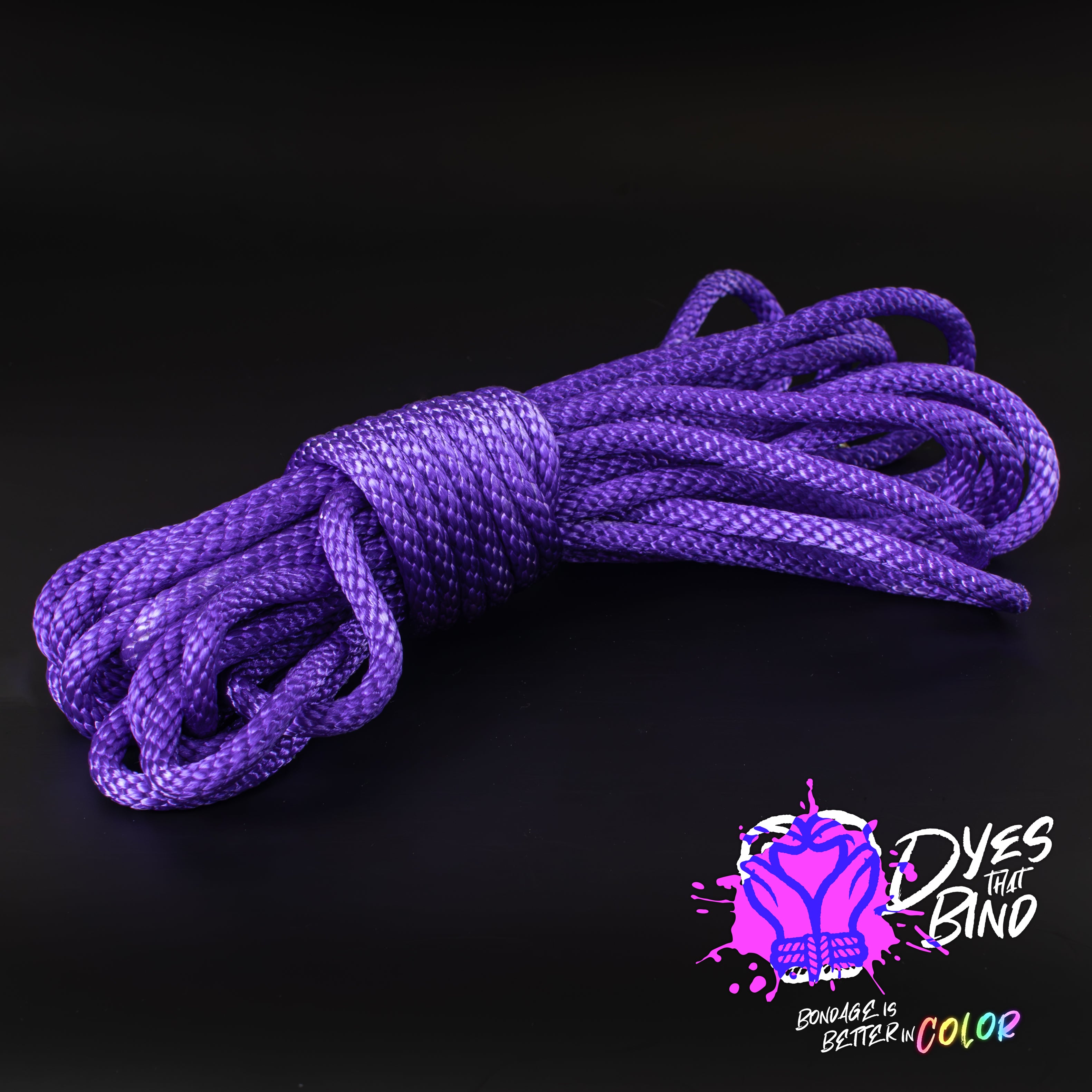 Lilac Solid Braid Nylon Shibari Rope