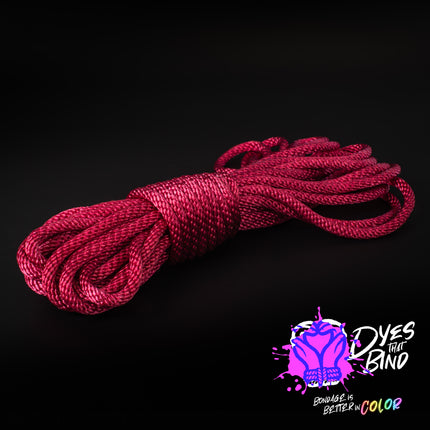 Sanguine Red Solid Braid Nylon Shibari Rope