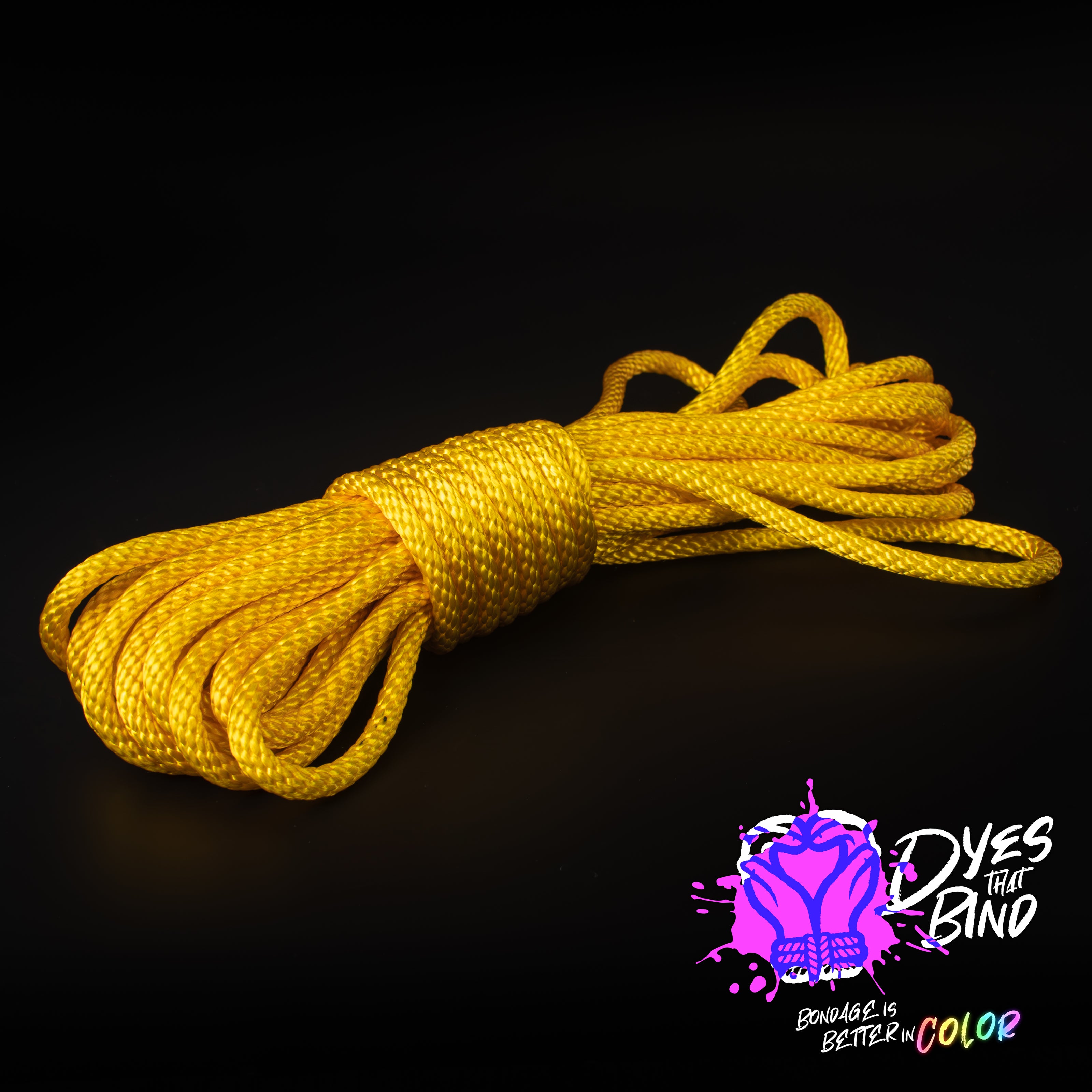 Radiant Gold Solid Braid Nylon Shibari Rope – Dyes That Bind