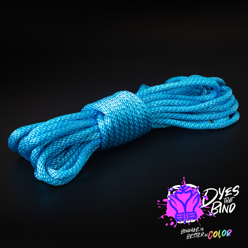 Caribbean Blue Solid Braid Nylon Shibari Rope