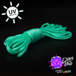 Bright Aqua Solid Braid Nylon Shibari Rope (Blacklight Reactive!)