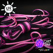 Knotty in Pink (Neon Pink-Black) Solid Braid Nylon Shibari Rope