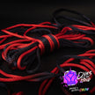 Bleed Me Dry (Red-Black) Solid Braid Nylon Shibari Rope