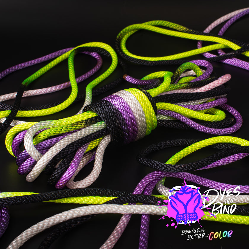 Non-Binary Pride Solid Braid Nylon Shibari Rope