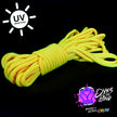 Neon Yellow Solid Braid Nylon Shibari Rope (Blacklight Reactive!)