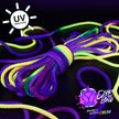 Electric Sunset Solid Braid Nylon Shibari Rope (Blacklight Reactive!)
