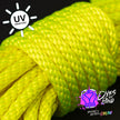 Neon Yellow Solid Braid Nylon Shibari Rope (Blacklight Reactive!)