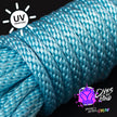 Neon Blue Solid Braid Nylon Shibari Rope (Blacklight Reactive!)