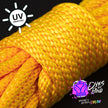 Neon Orange Solid Braid Nylon Shibari Rope (Blacklight Reactive!)