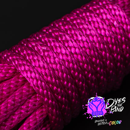 Mean Magenta Solid Braid Nylon Shibari Rope