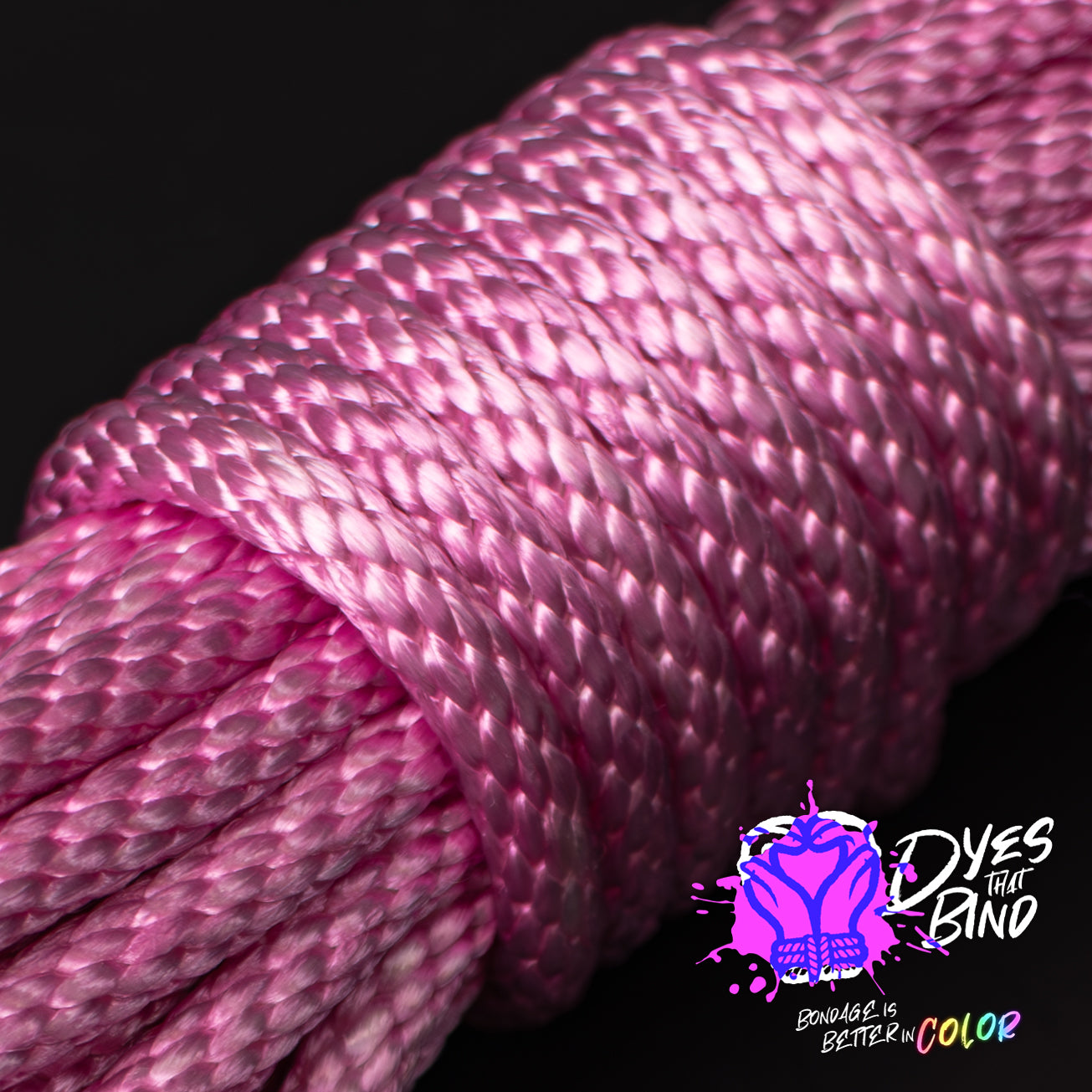 Bubblegum Pink Solid Braid Nylon Shibari Rope