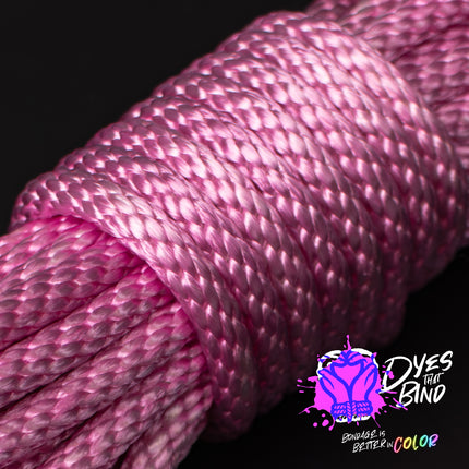 Bubblegum Pink Solid Braid Nylon Shibari Rope
