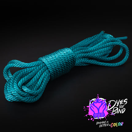 Emerald Teal Solid Braid Nylon Shibari Rope