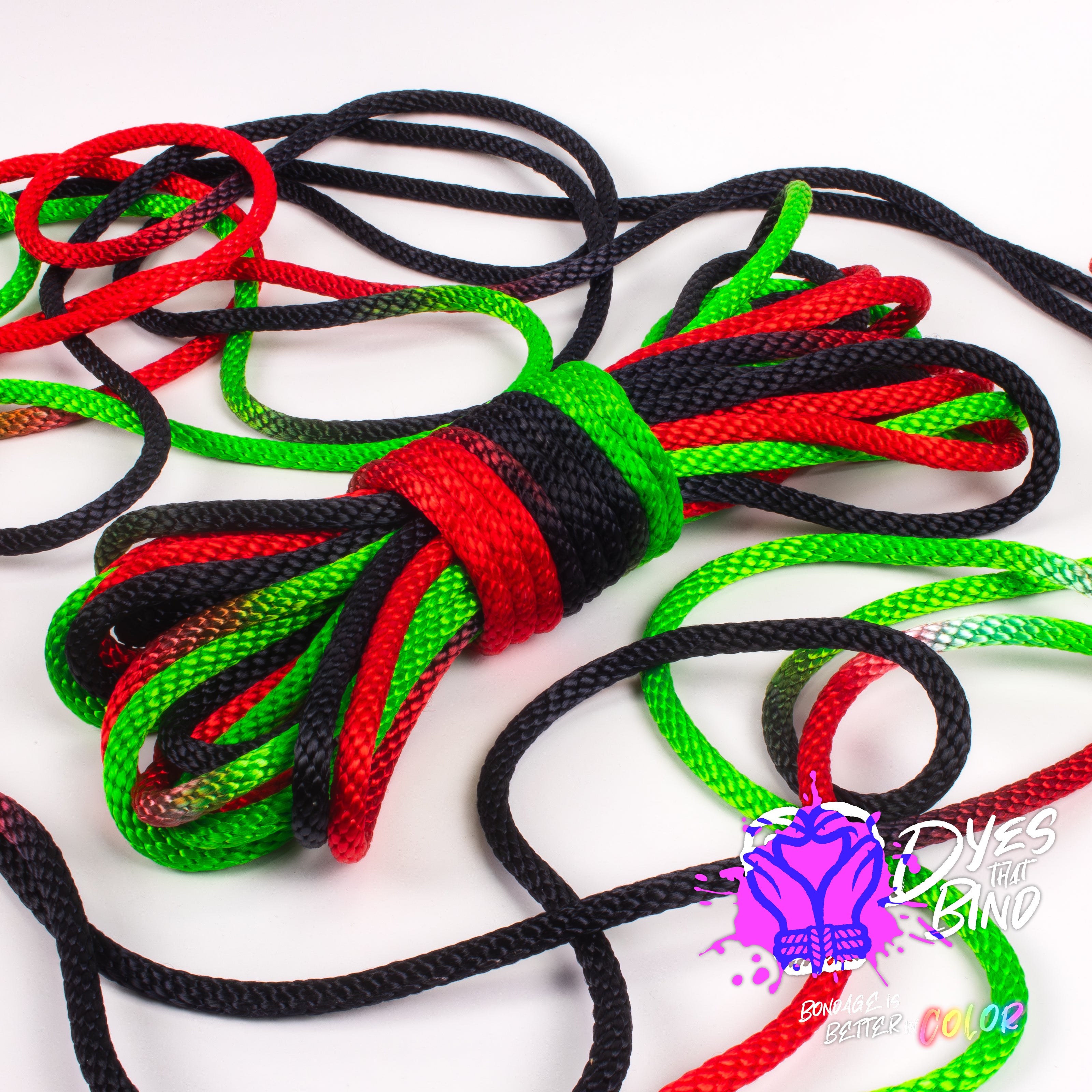 LIMITED RUN! - Pan African Flag Solid Braid Nylon Shibari Rope
