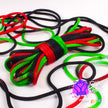 LIMITED RUN! - Pan African Flag Solid Braid Nylon Shibari Rope